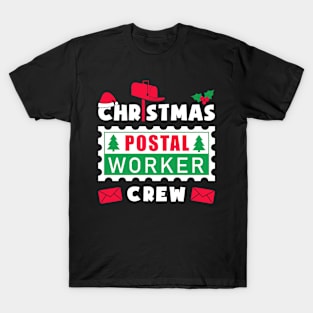 Christmas Postal Worker Crew Delivery Service Post Office T-Shirt